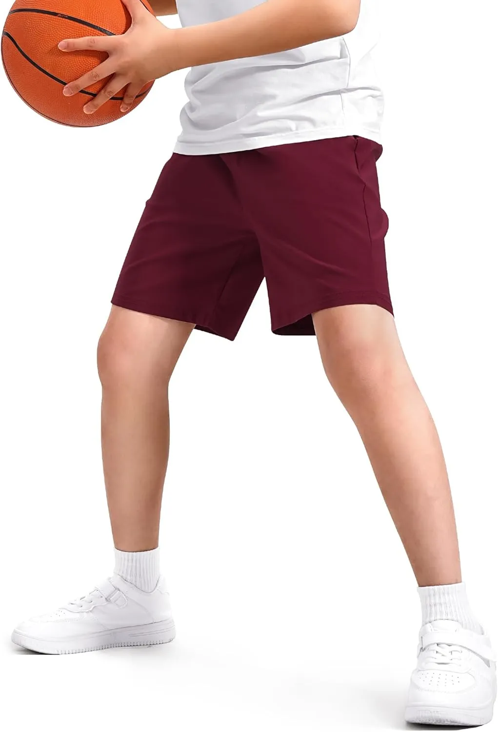 Boys Athletic Shorts Kids Quick Dry Basketball Soccer Running Sports Gym Active Performance Shorts with Pockets