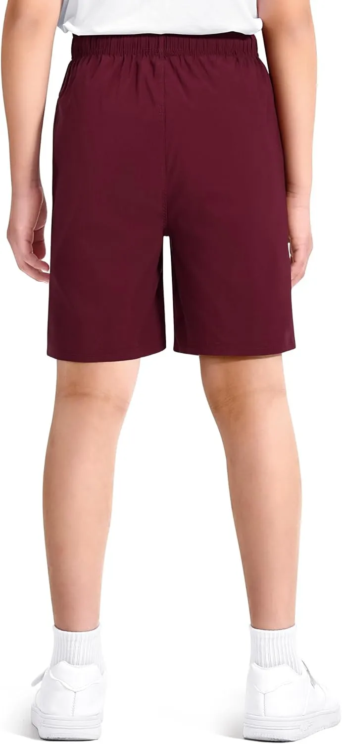 Boys Athletic Shorts Kids Quick Dry Basketball Soccer Running Sports Gym Active Performance Shorts with Pockets