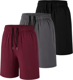 Boys Athletic Shorts Kids Quick Dry Basketball Soccer Running Sports Gym Active Performance Shorts with Pockets