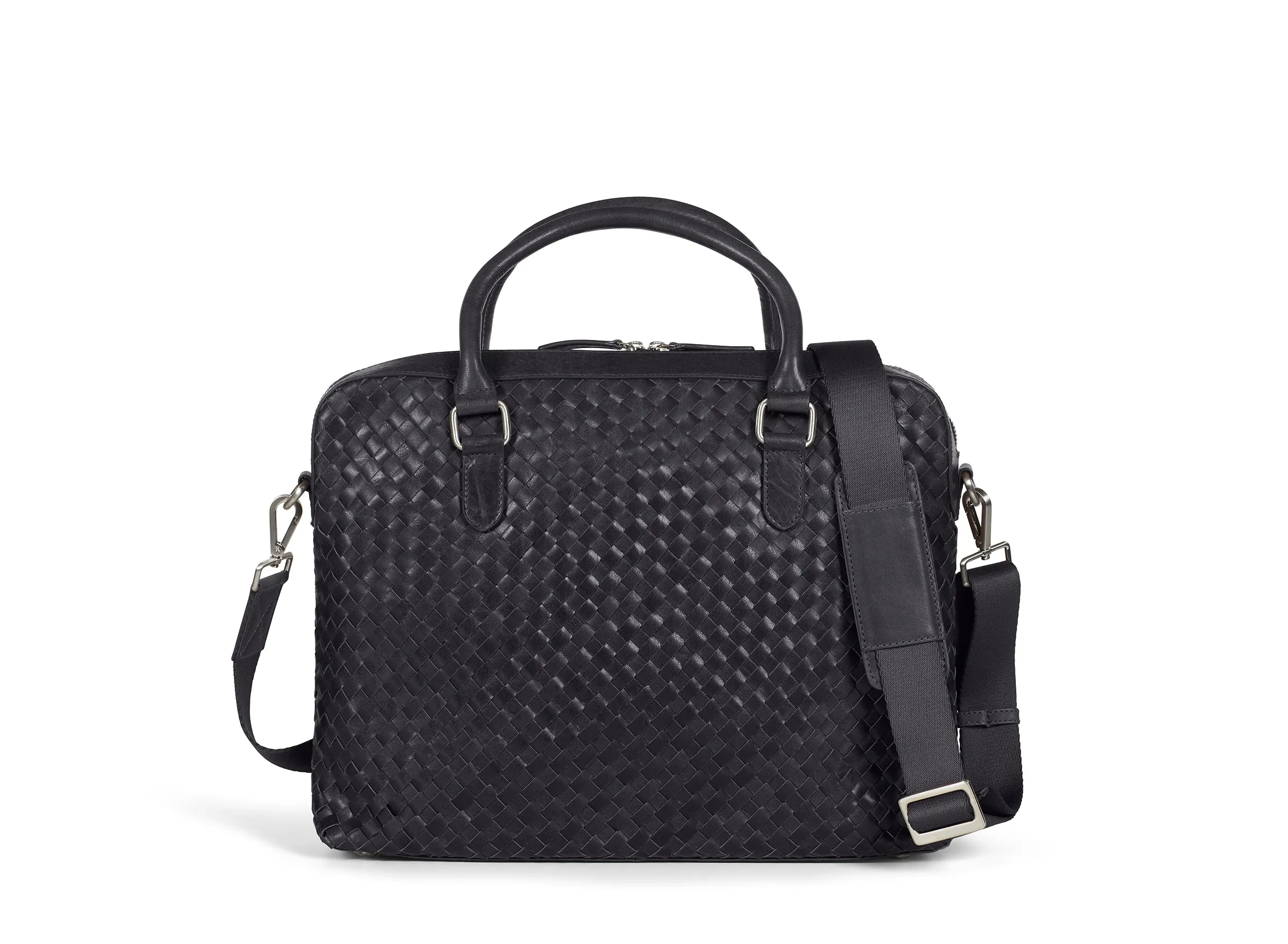 Braided Laptop Bag John Black
