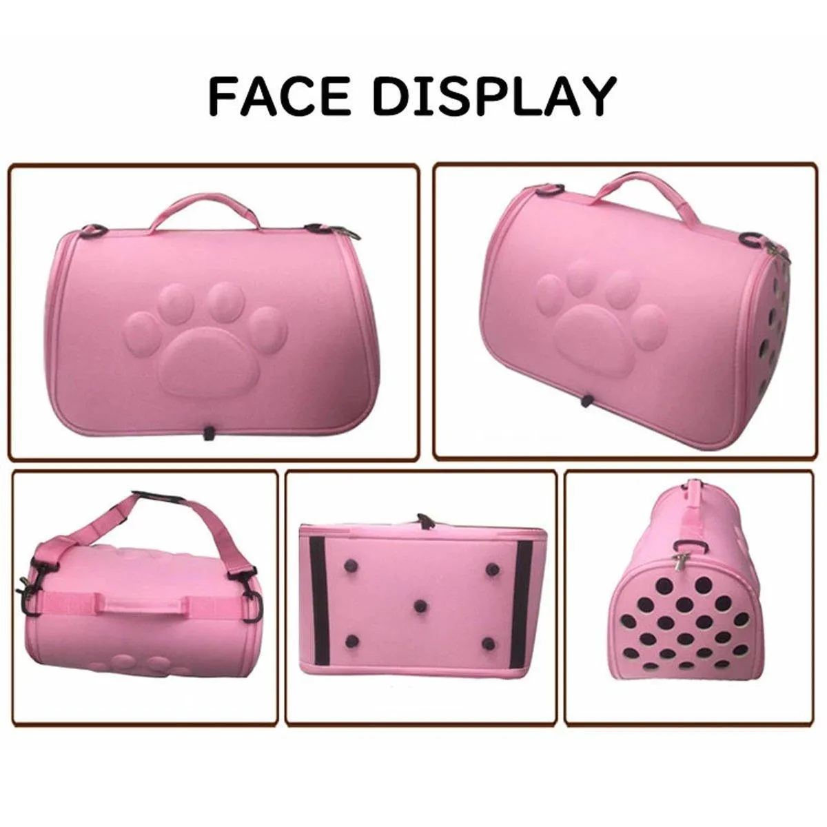 Breathable EVA Pet Travel Bag Portable Shoulder Carrier for Cats Dogs Pet Supply