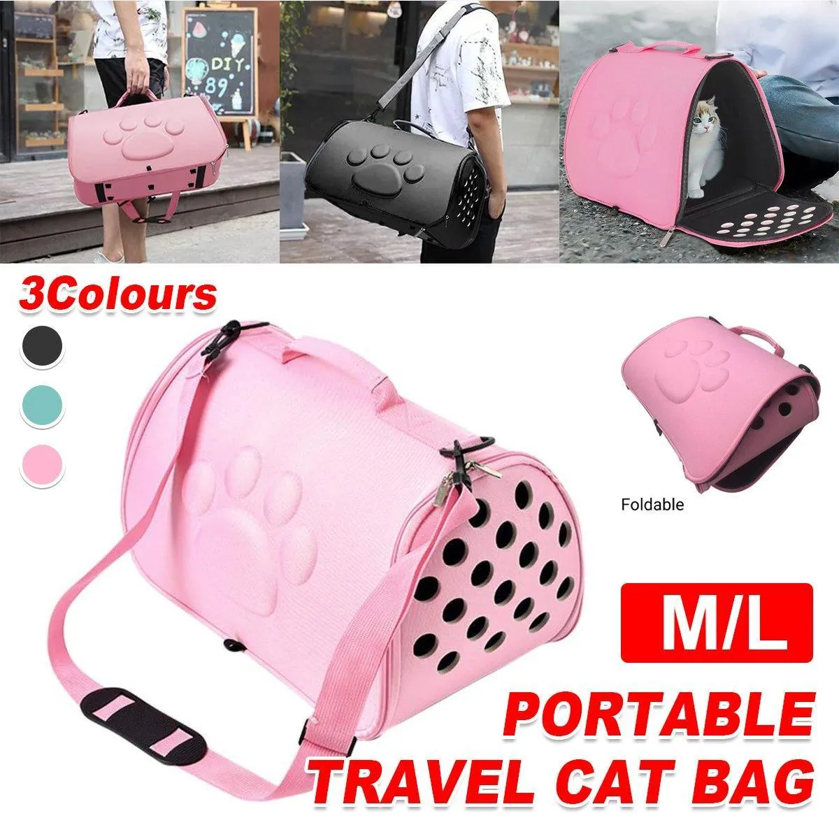 Breathable EVA Pet Travel Bag Portable Shoulder Carrier for Cats Dogs Pet Supply