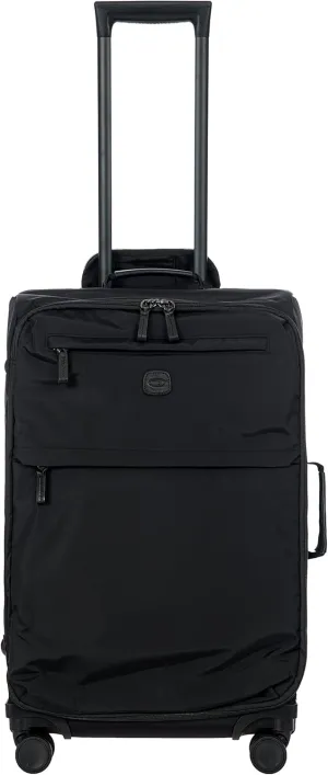 Bric's X-Bag Large Spinner with Frame - 25 Inch - Suitcases with Wheels - Checked Luggage - Black