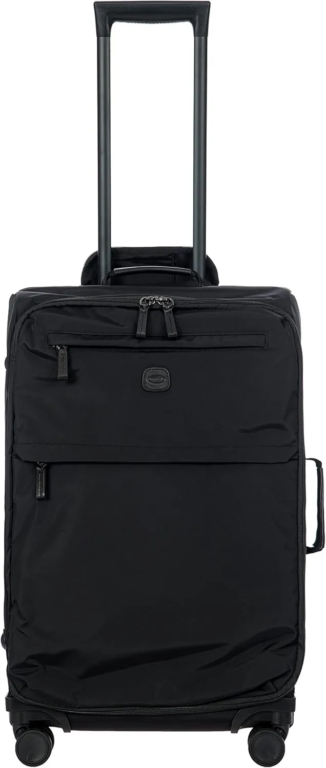 Bric's X-Bag Large Spinner with Frame - 25 Inch - Suitcases with Wheels - Checked Luggage - Black