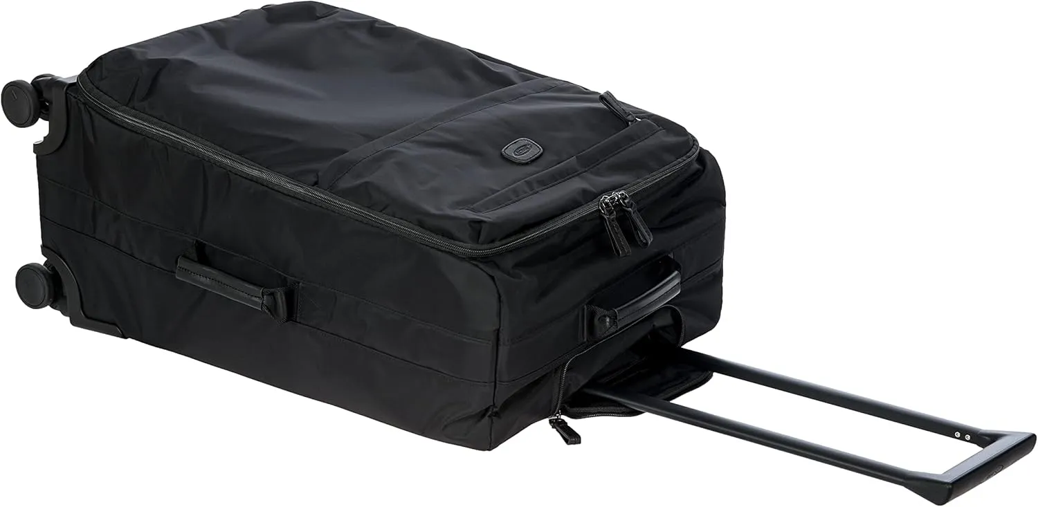 Bric's X-Bag Large Spinner with Frame - 25 Inch - Suitcases with Wheels - Checked Luggage - Black