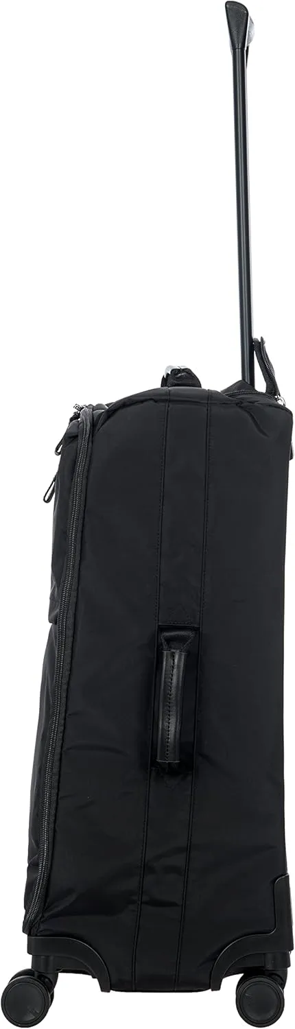 Bric's X-Bag Large Spinner with Frame - 25 Inch - Suitcases with Wheels - Checked Luggage - Black