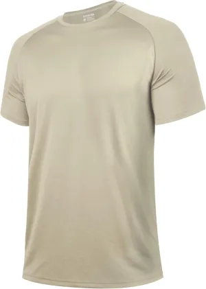 BRISIRA Coolmax Cooling Workout Shirts for Men Quick Dry Moisture Wicking Gym Tshirts Athletic Active Short Sleeve Tees