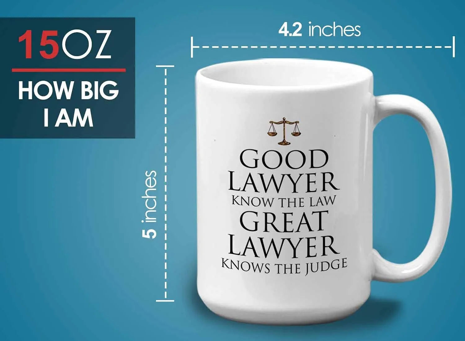 Bubble Hugs Lawyer Coffee Mug - Good Lawyer - Legal School Law Attorney Firm Advocate Plaintiff Civil Law Student 15oz White