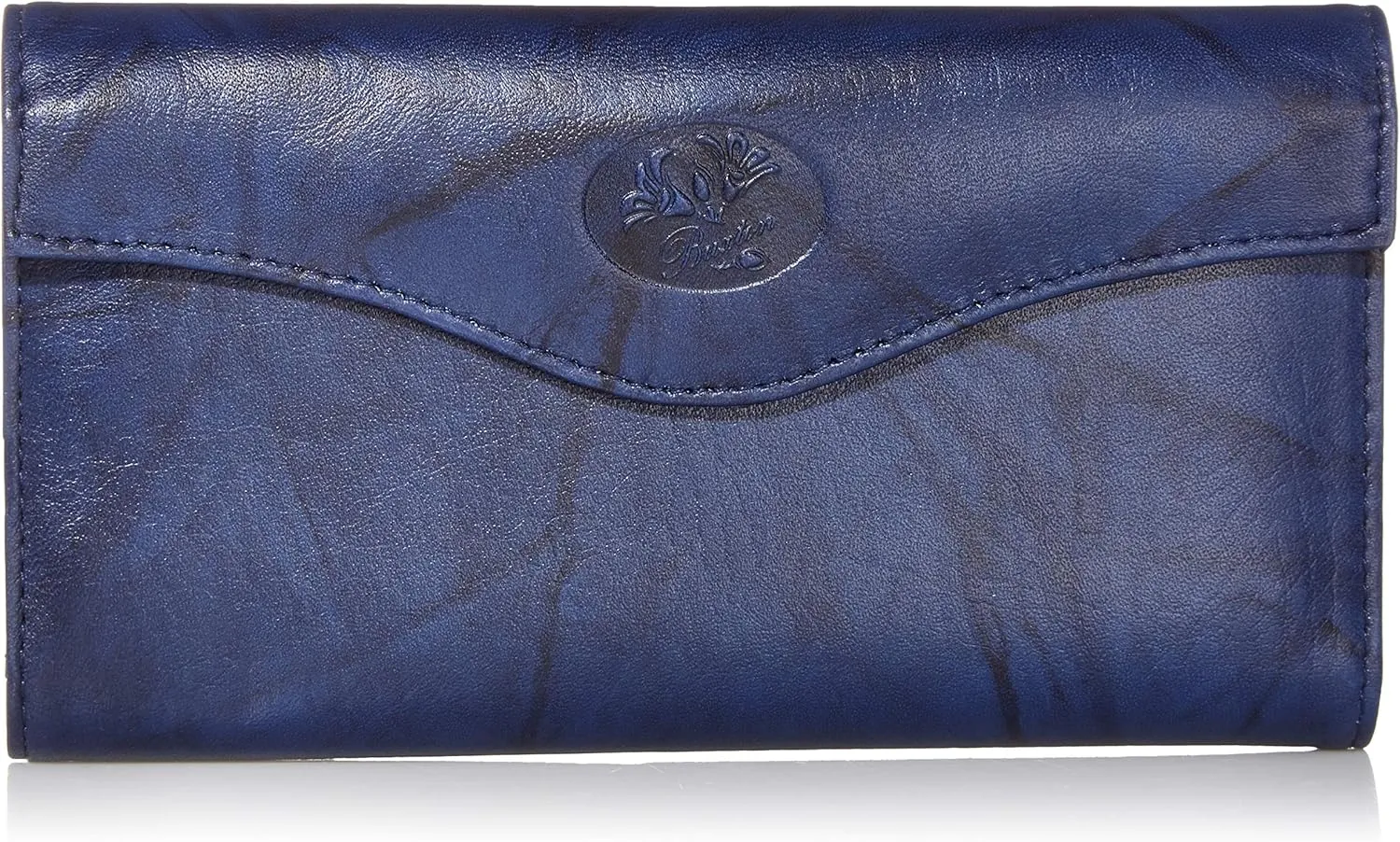 Buxton Checkbook Clutch, Navy