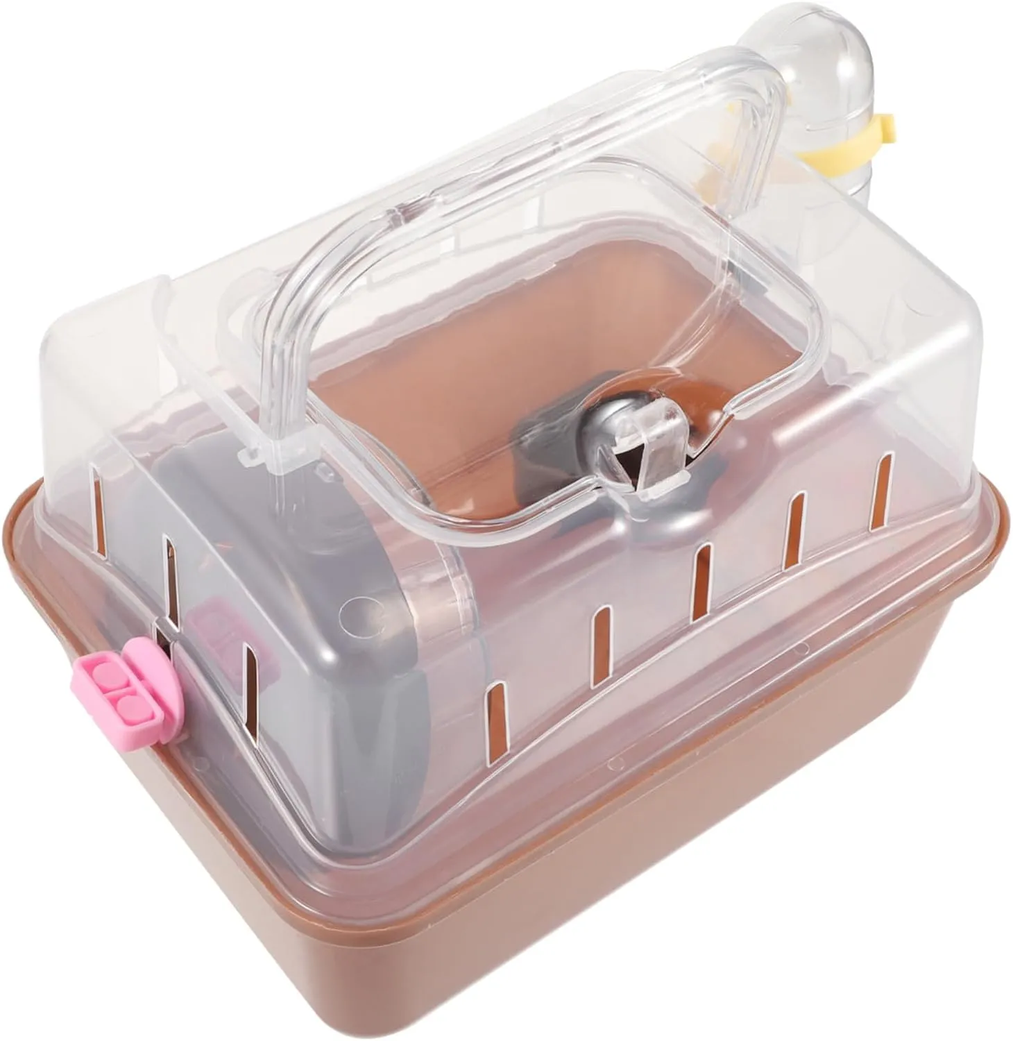 Cage Hamster Multi-Chamber Hideout Guinea Pig Travel Cage Sturdy Plastic Animal Carrier Box