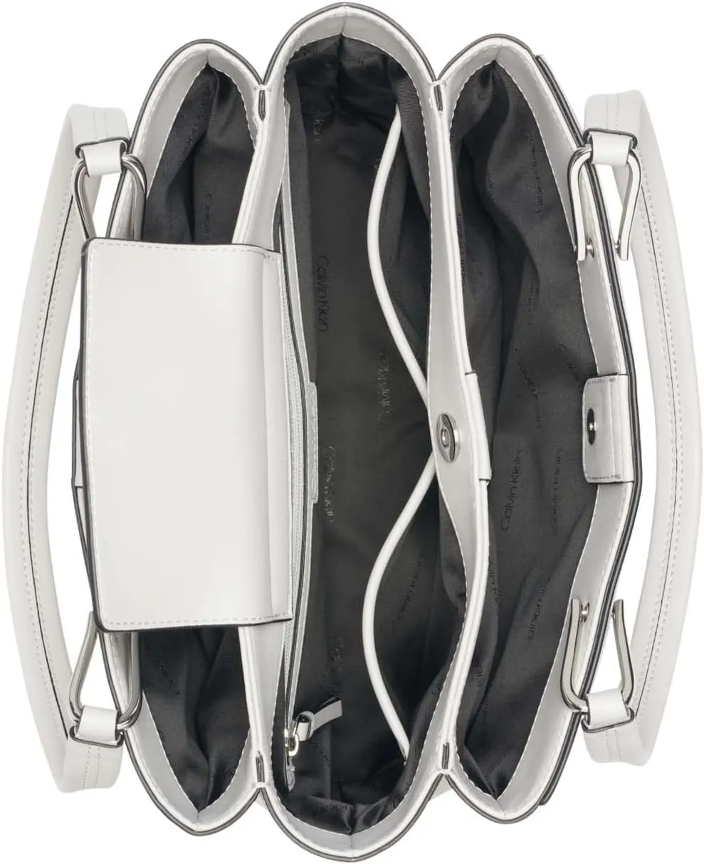 Calvin Klein Clove Triple Compartment Flap Tote