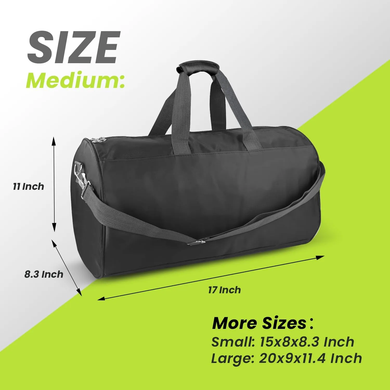 C&F BOGMOST Small Travel Duffel Bag Foldable Waterproof Gym Bags for Gym Beach Swim Bag Men Women Duffle Bags Lightweight Oxford Cloth Sports Bags-Grey