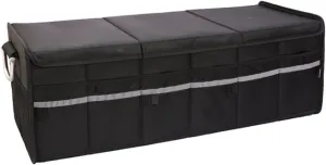 Car Trunk Organizer Foldable Net Portable Waterproof Container Travel Bags Auto Interior Accessories (Color:Black,Size:2) (Black 1)