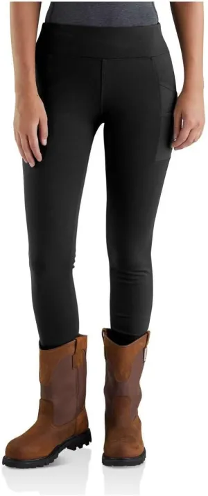 Carhartt Women's Force Lightweight Legging (Regular and Plus Sizes), Black, X-Large