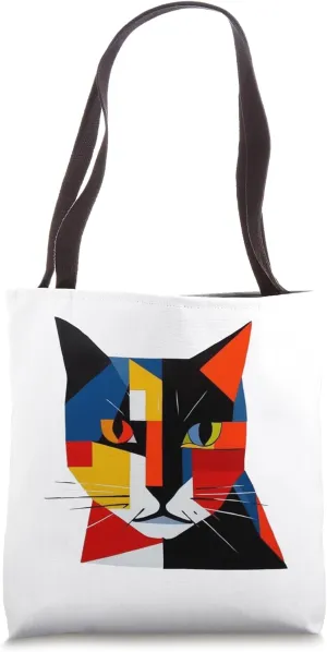 Cat Artwork Figurative - Pet Cat Motif Animal Cat Tote Bag
