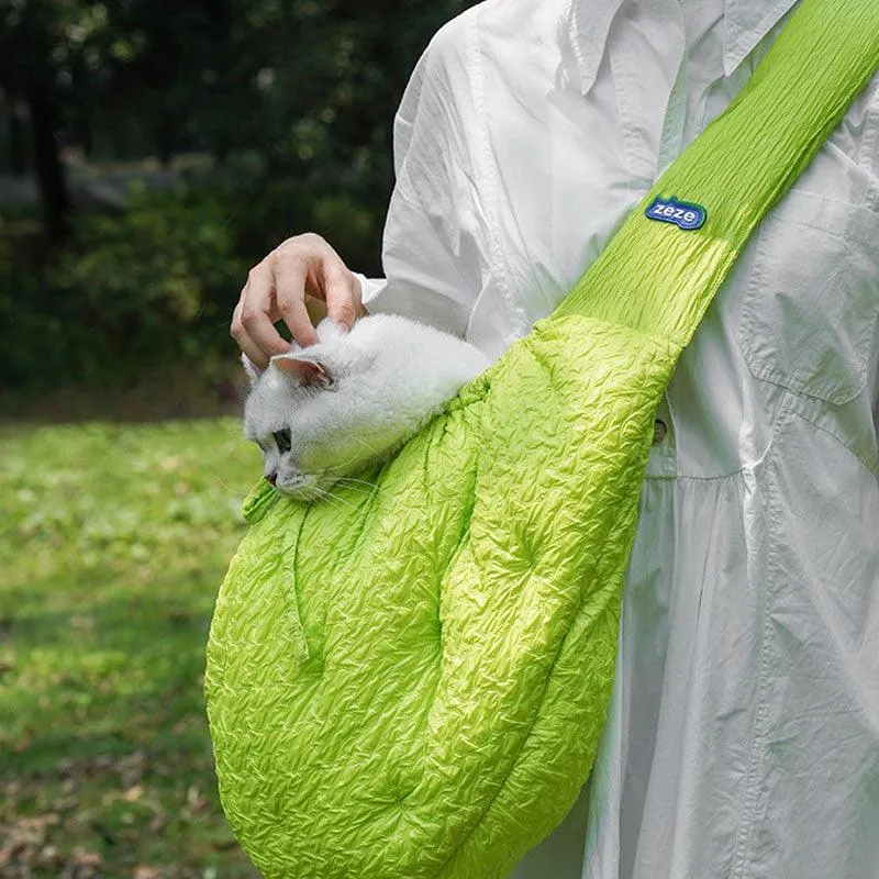 Cat Sling Bag Outdoor Portable Tote 2 Color Handbag