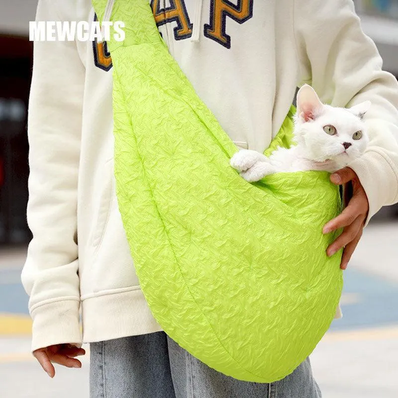 Cat Sling Bag Outdoor Portable Tote 2 Color Handbag