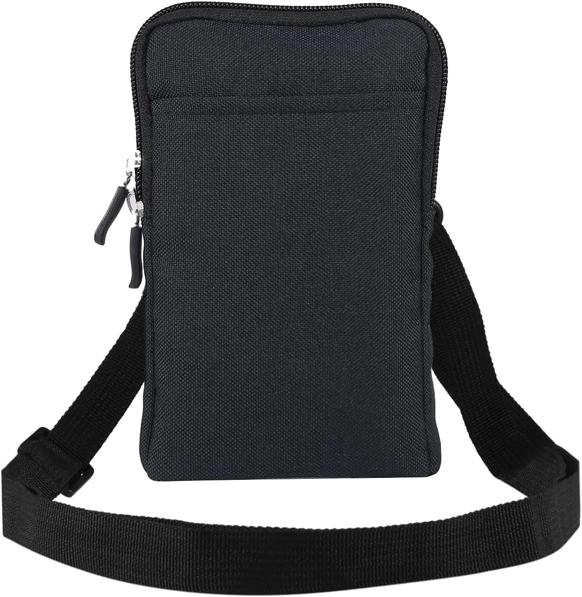 Cell Phone Belt Holster Men, Mobile Phone Shoulder Crossbody Bag vertical, Waterproof Outdoor Sport Mini Cell Phone Pouch with Belt Loop Nylon SmartPhone Waist Pocket Universal Flip Cellphone Sheath