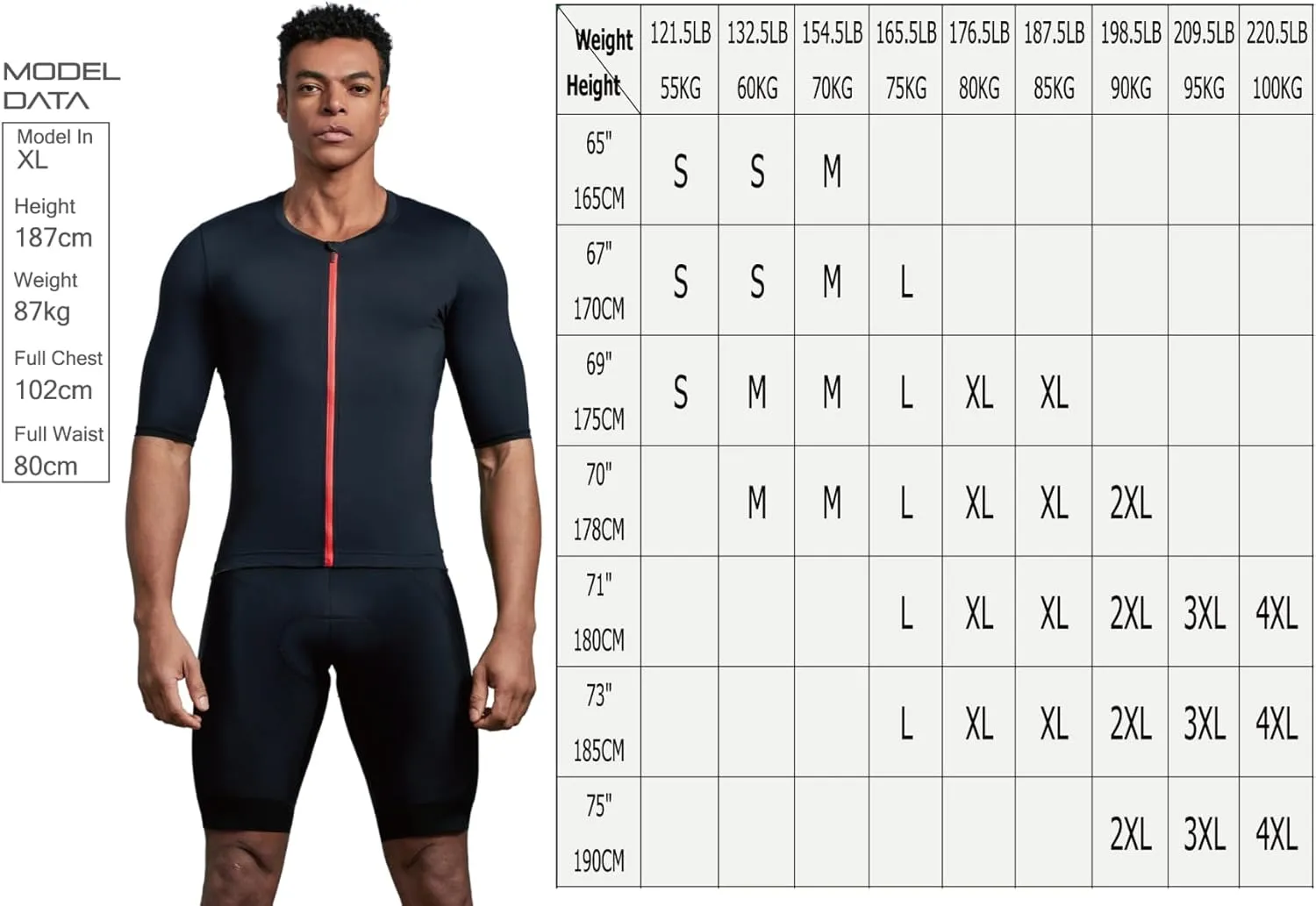 CEROTIPOLAR Mens LongDistancePad Cycling Bike Shorts, Bicycle Biking Shorts UPF50 