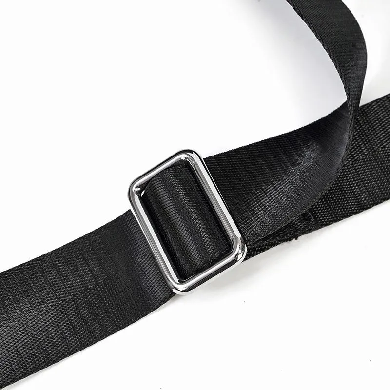 CHARLEROI Black Leather Travel Bag