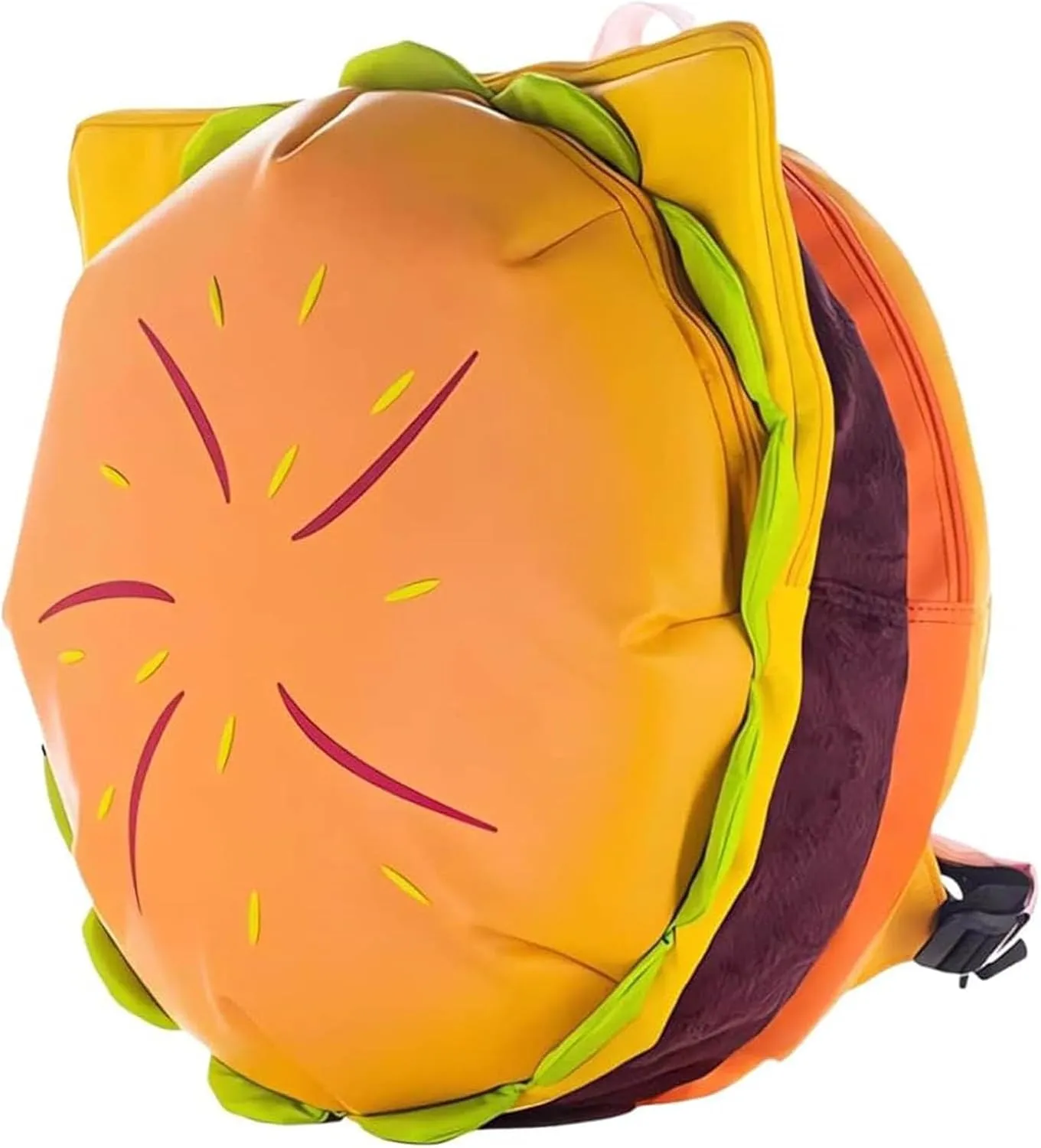 Cheeseburger Backpack Multi-Compartment, Universe Hamburger Backpack Burger Backpack Daypack