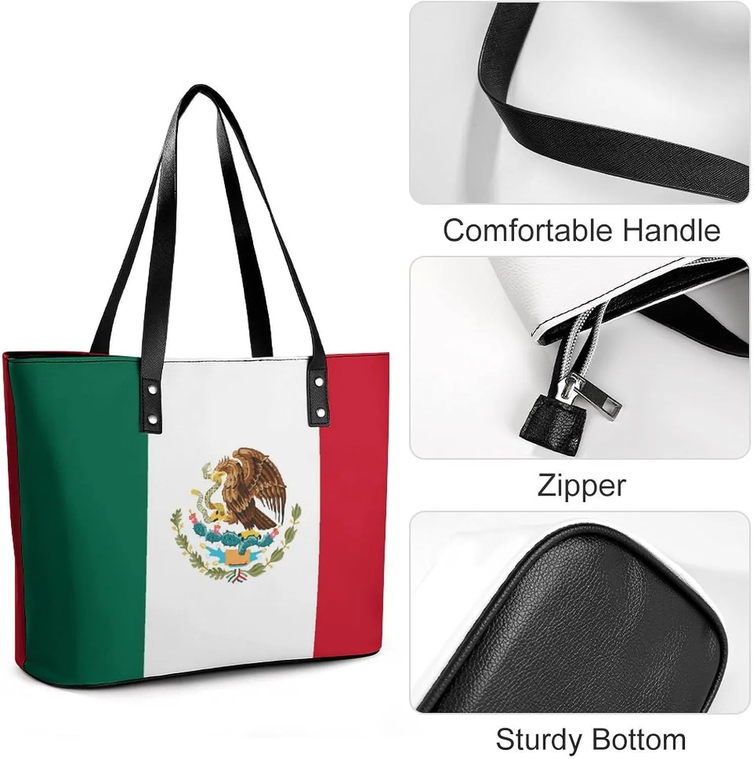Chic Marshall Lslands Flag Shoulder Bag for Women Large Capacity Leather Tote Perfect for Travel