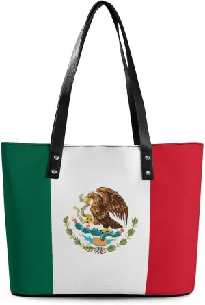 Chic Marshall Lslands Flag Shoulder Bag for Women Large Capacity Leather Tote Perfect for Travel