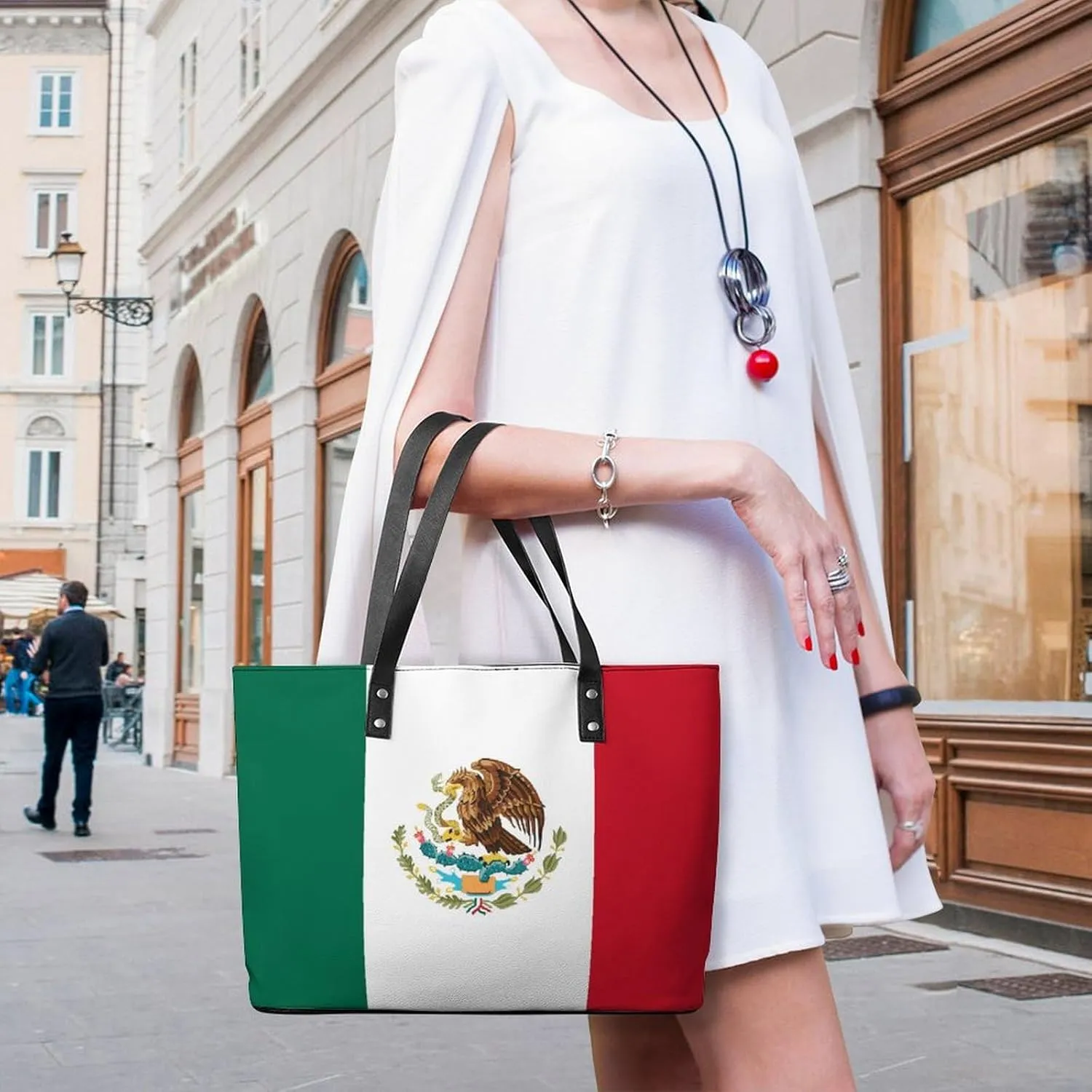 Chic Marshall Lslands Flag Shoulder Bag for Women Large Capacity Leather Tote Perfect for Travel