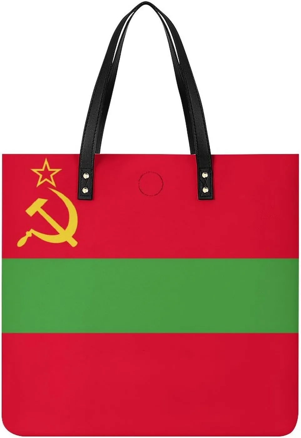 Chic Paraguay Flag Women's Tote Handbag Leather Large Capacity Shoulder Bag for Work