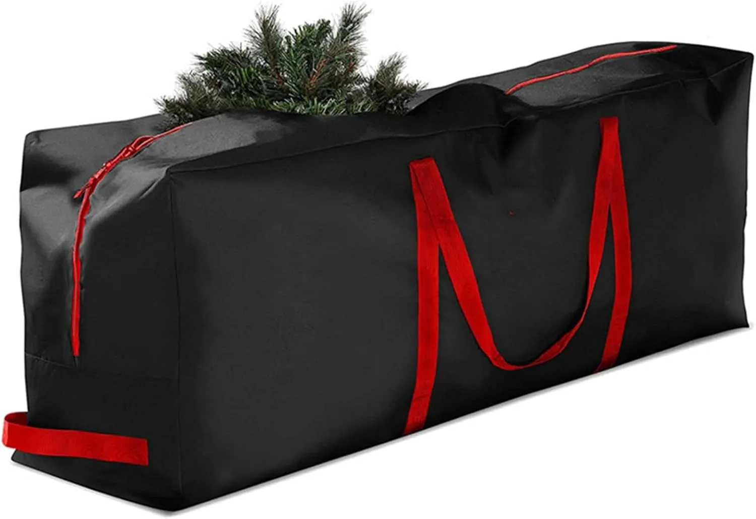 Christmas Tree Storage Bag Oxford Waterproof Duffel Bag Fits up to 4 Ft Christmas Tree Multipurpose Storage Bag with Reinforced Handles Double Zippers Tear Proof Holiday Storage Container (Black)