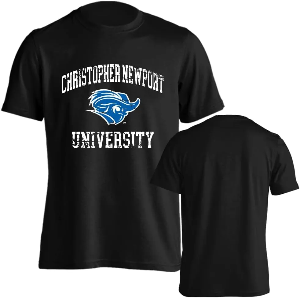 Christopher Newport Captains Distressed Retro Short Sleeve T-Shirt