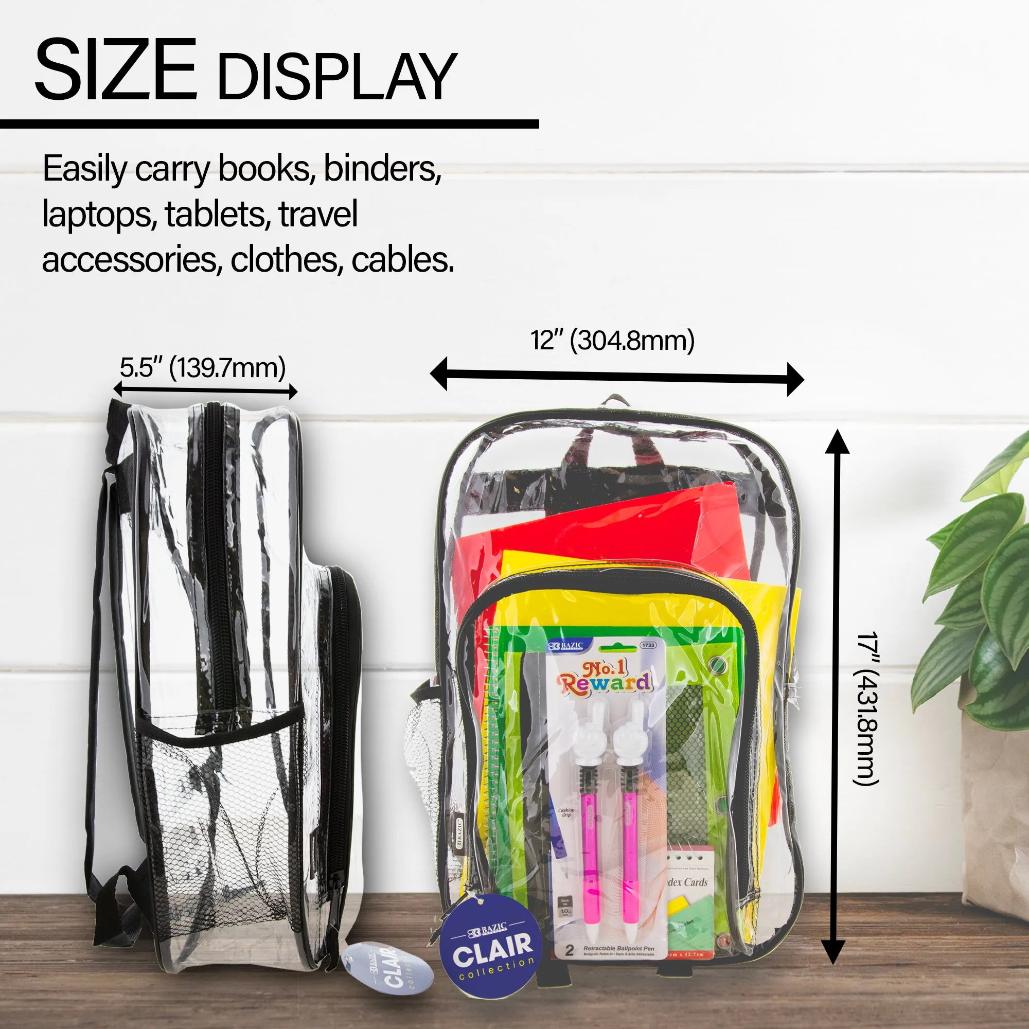 Clair Clear Backpack 17"