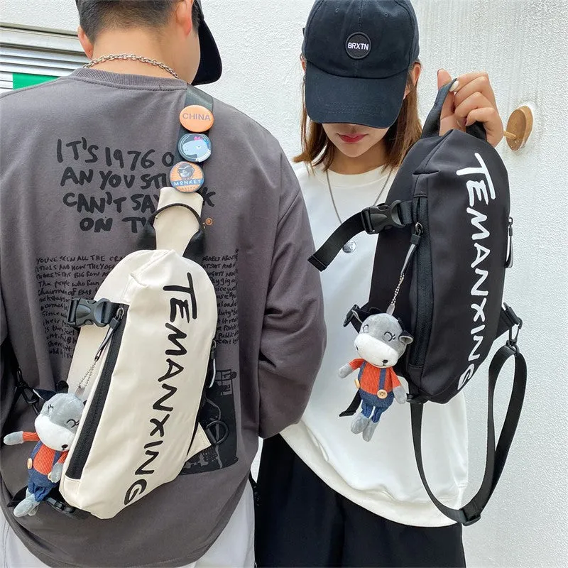 Classy Men's Slouchy Fashion Boys Female Men's Chest Bags