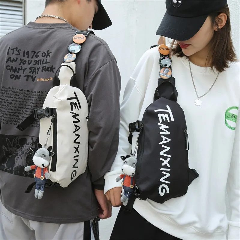 Classy Men's Slouchy Fashion Boys Female Men's Chest Bags