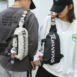 Classy Men's Slouchy Fashion Boys Female Men's Chest Bags