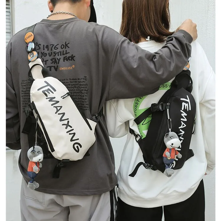 Classy Men's Slouchy Fashion Boys Female Men's Chest Bags