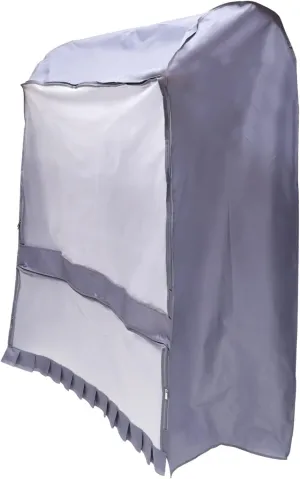 Clothes Cover Oxford Clothing Rack Cover Suit Bag for Hanging Garment Bag Gray Narrow Size Random