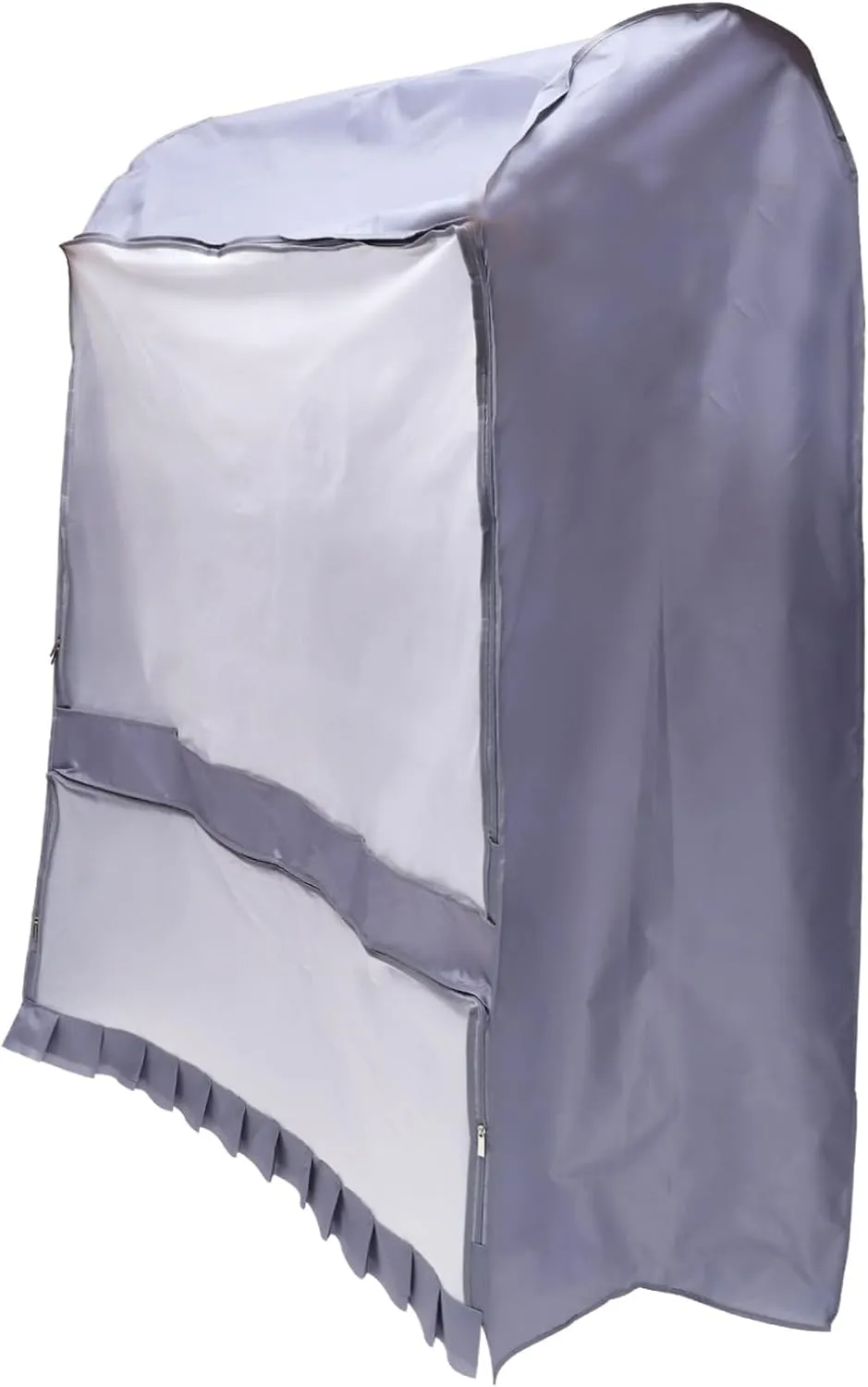 Clothes Cover Oxford Clothing Rack Cover Suit Bag for Hanging Garment Bag Gray Narrow Size Random
