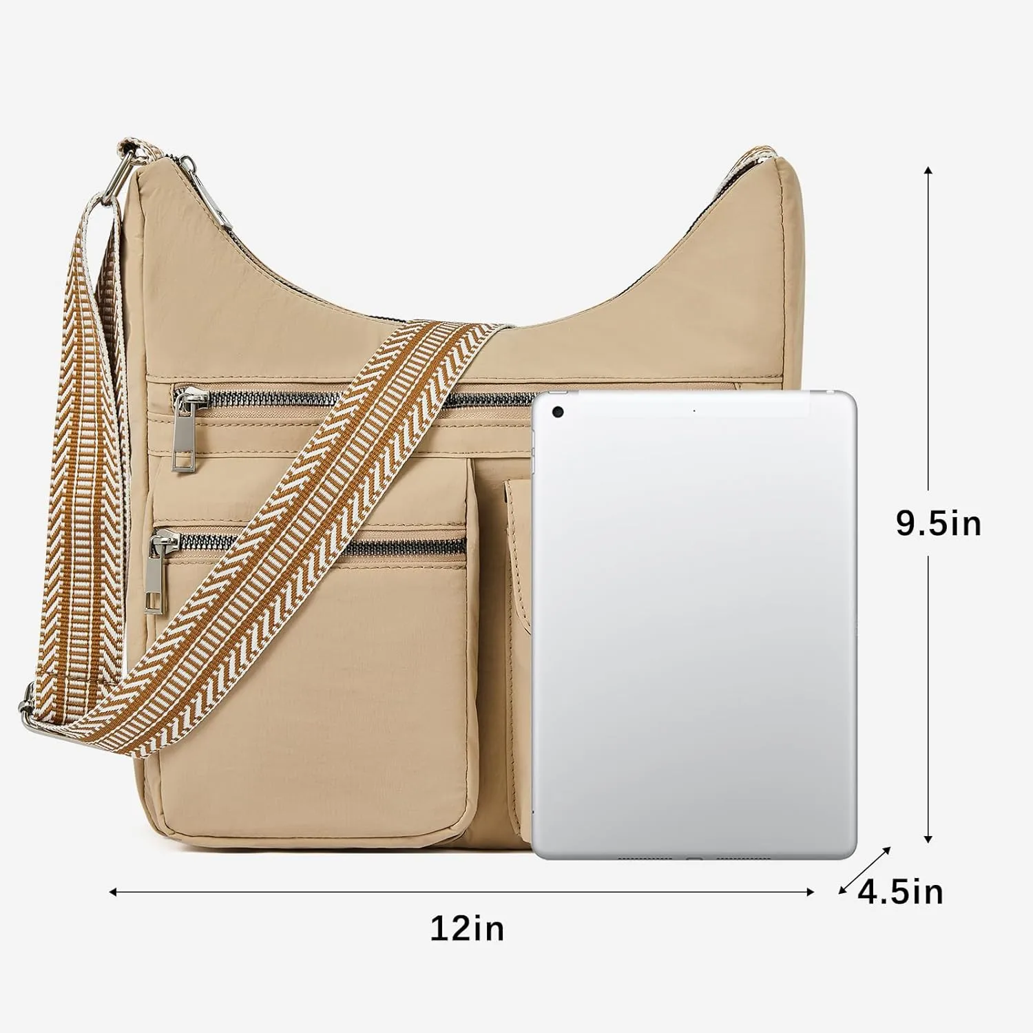 CLUCI Travel Purses for Women, Waterproof Nylon Crossbody Bags for Woman Trendy, Anti Theft Shoulder Bag for Ladies