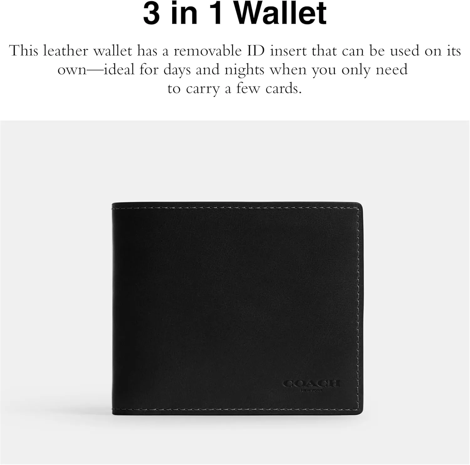 COACH Men's 3-in-1 Wallet Billfold