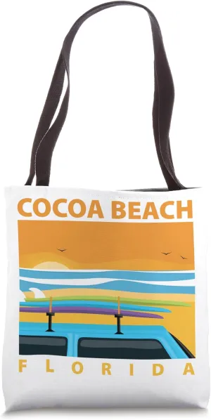 Cocoa Beach Florida Sunset Pretty Colors Vibes sunset Tote Bag