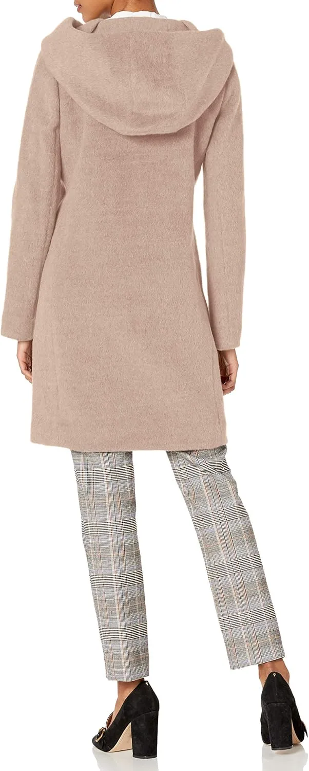 Cole Haan Women's Alpaca Blend Dropped Shoulder Coat