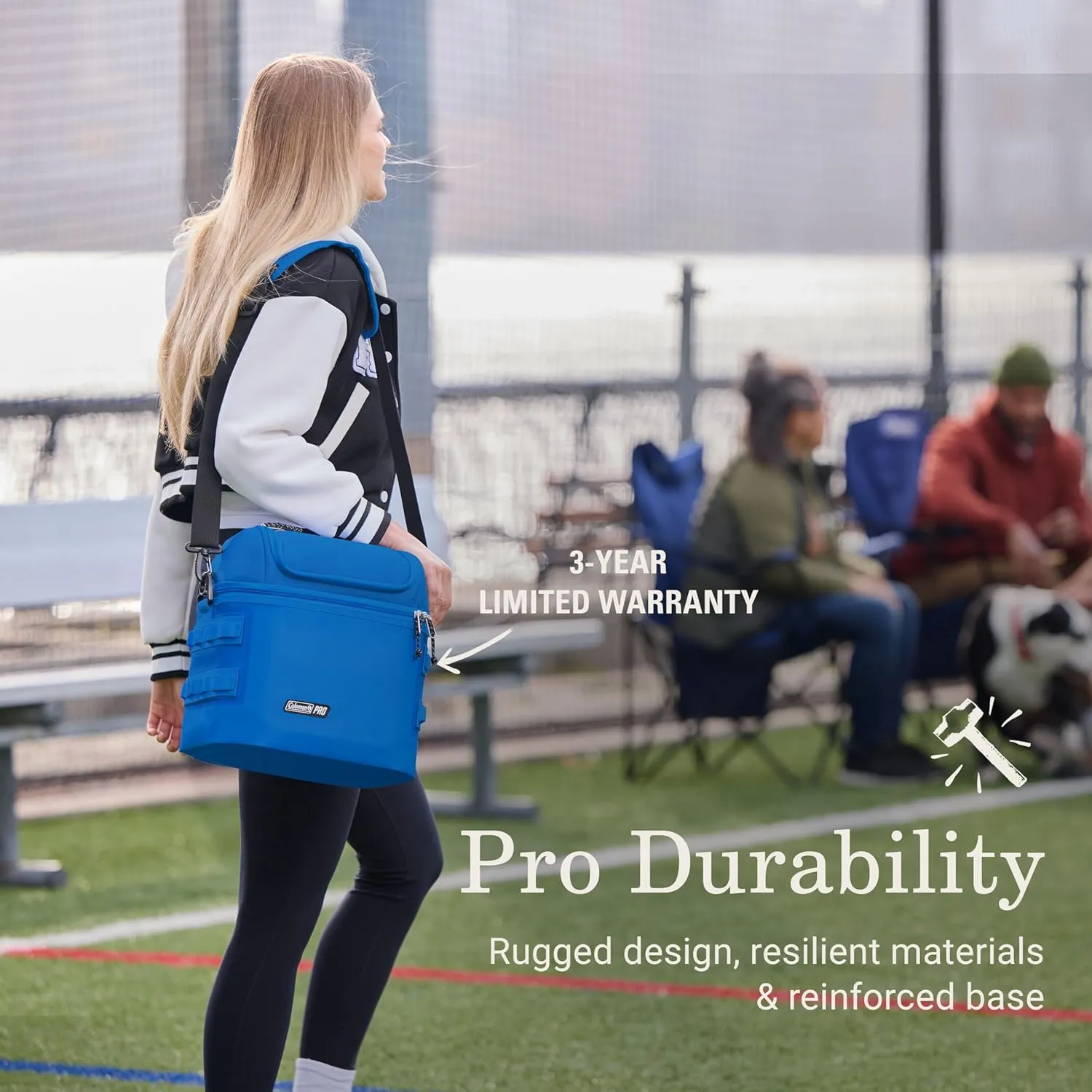 Coleman Pro 16-Can Premium Soft Cooler Lunchbox, Fully Insulated Lid & Body Stays Cold up to 30 Hours