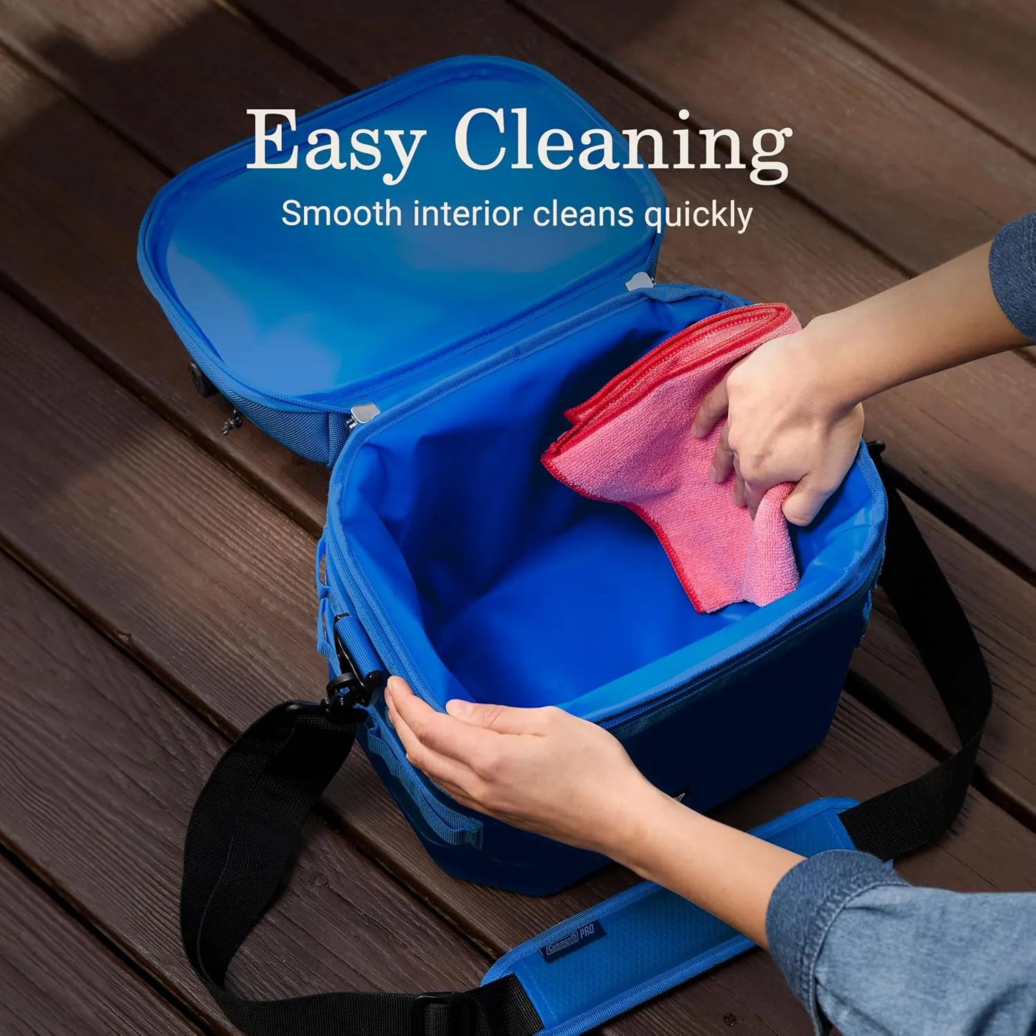 Coleman Pro 16-Can Premium Soft Cooler Lunchbox, Fully Insulated Lid & Body Stays Cold up to 30 Hours
