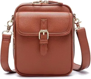 Collaboraten1 Crossbody Leather Bag, 2025 New Urvashi Crossbody Leather Bag, Anti-Theft Retro Design, Large Capacity