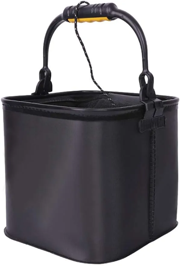 Collapsible Foldable Folding Bucket for Gardening Hiking Travelling Fishing Washing Outdoor Bucket with Nylon Long Rope