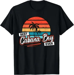 Colorful Sunset Palm Tree Best Cabana Boy Ever T-Shirt