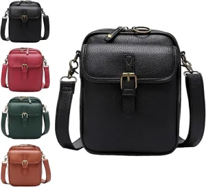 Comebybuy Vintage Large Capacity Messenger Bag, 2025 Upgrade Vintage Double Layer Large Capacity