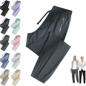 Comfysfit.Com Unisex Ultra Stretch Active Quick Drying Pants for Women Over 50, Multiple Sizes, Black, S-5XL