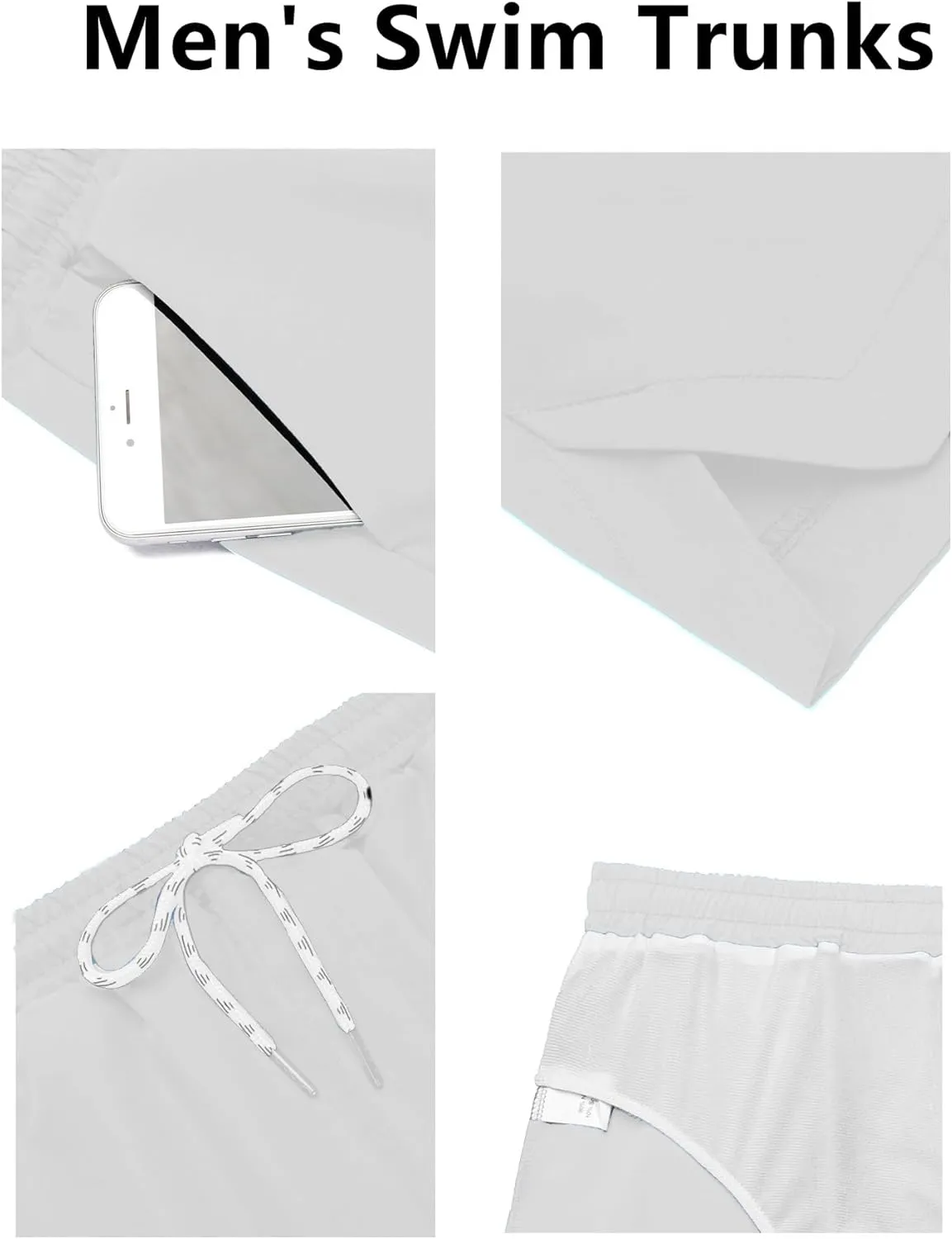 COOFANDY Men's Swim Trunks Quick Dry Board Shorts Swimsuit Swimwear Bathing Suit
